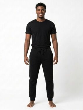 NYC Sport Men Black Joggers Sweatpants Medium